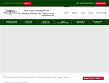 Tablet Screenshot of jimcroninmemorialfund.org